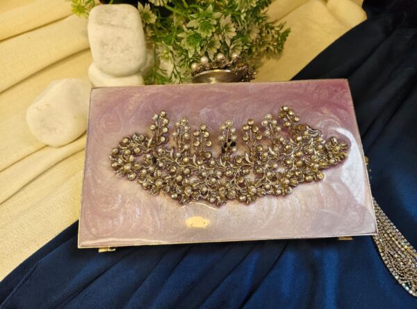 Resin 3D handmade clutch - Image 2