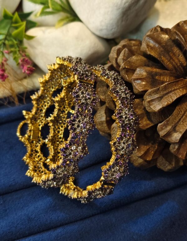 RP jarao bangles with gold polish