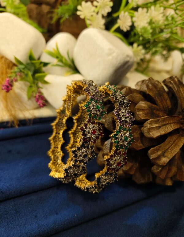 RP jarao bangles with gold polish
