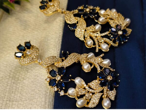 AD earrings with pearl - Image 2