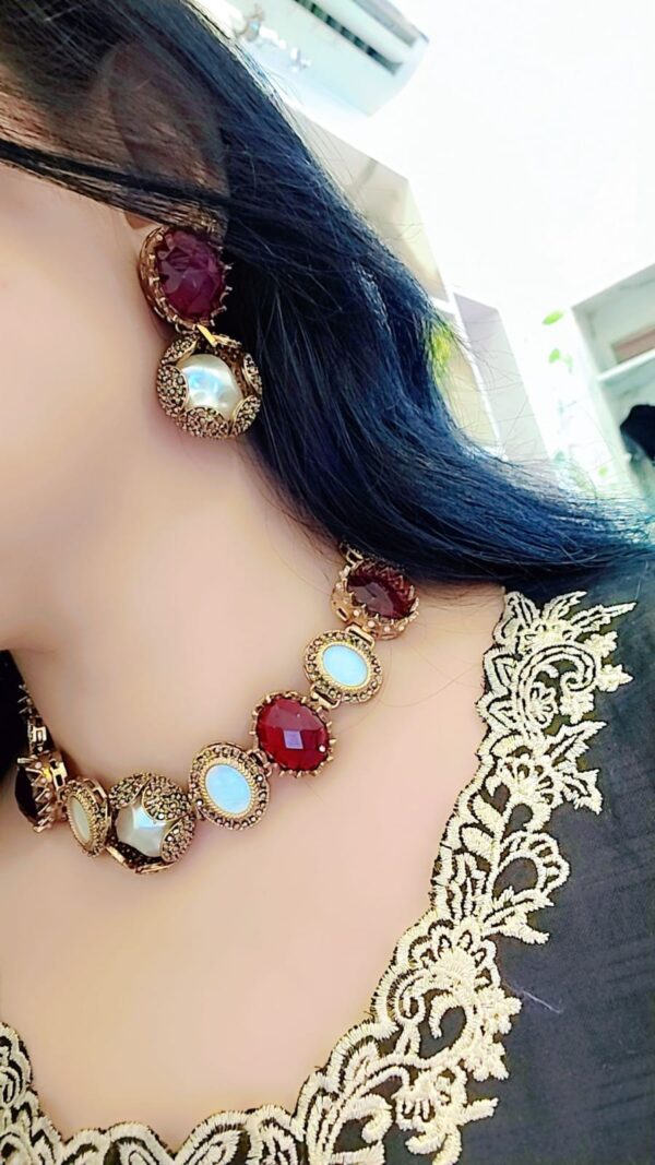 Designer set with mother pearls - Image 3