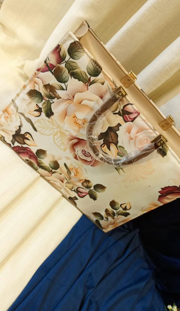 Lv big size tote bag with traditional print - Image 2