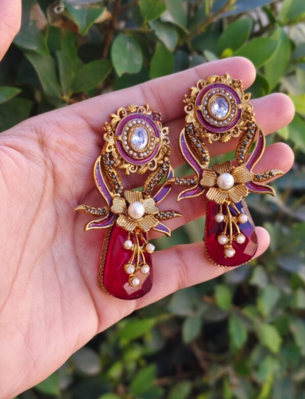 Handmade leafy sunshine earrings