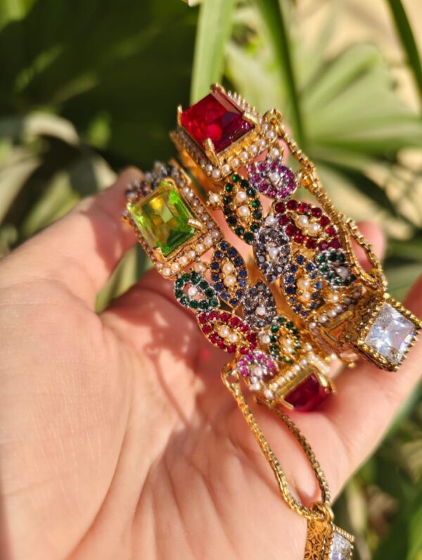 Dublet multi Bangles with Gold polish - Image 3