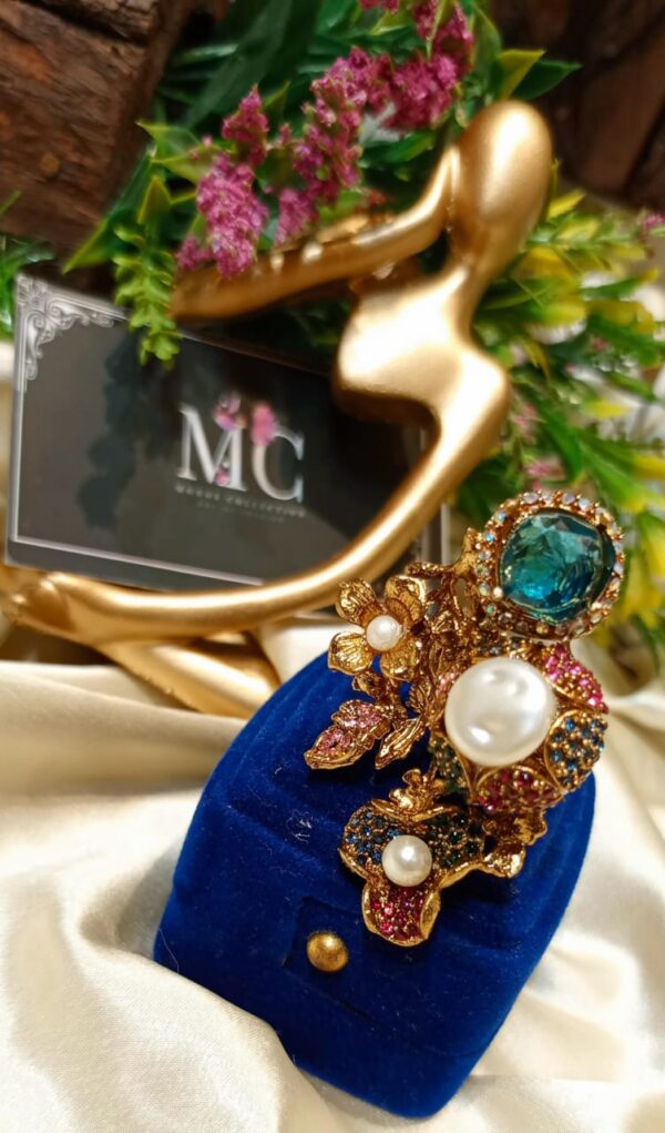 Designer adjustable ring available in dublet stone - Image 2
