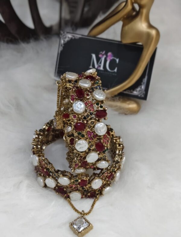 High quality mother of pearl bangles - Image 11