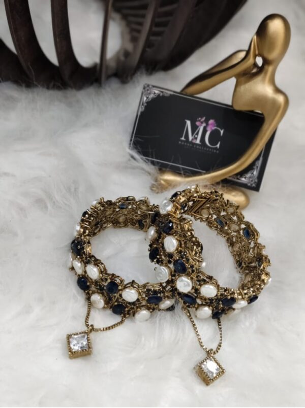 High quality mother of pearl bangles - Image 9