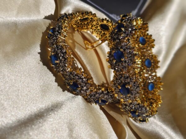 Hight quality zercone with Sona polish openable bangles - Image 19