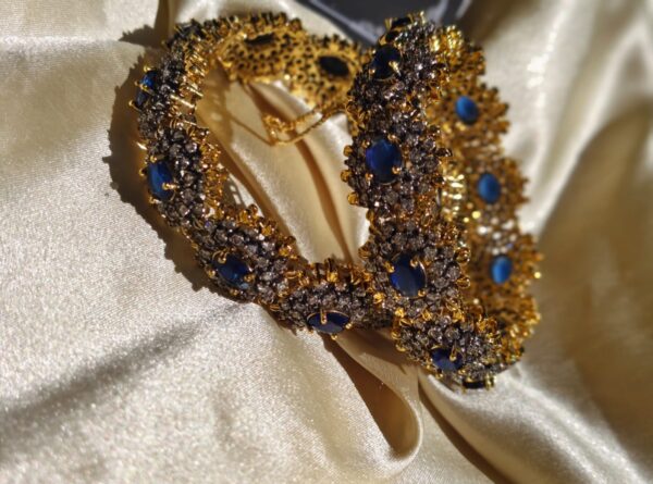 Hight quality zercone with Sona polish openable bangles - Image 18