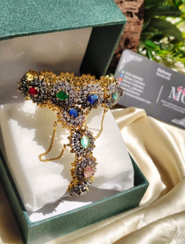 Hight quality zercone with Sona polish openable bangles - Image 10