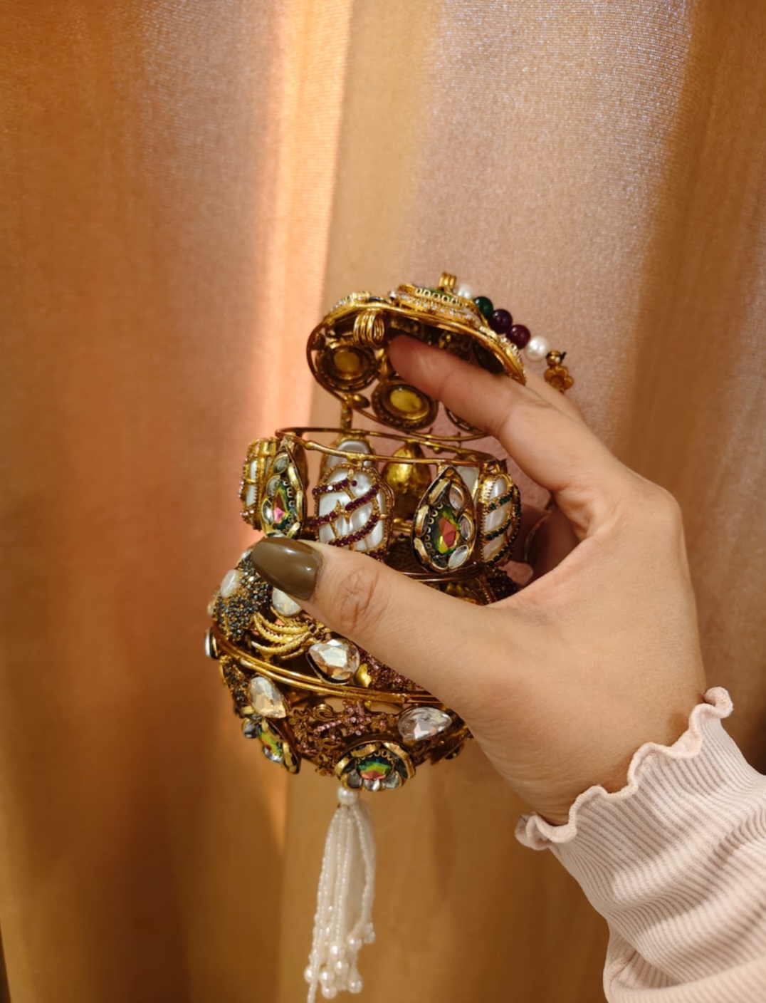 Handmade dholki clutch - Image 3