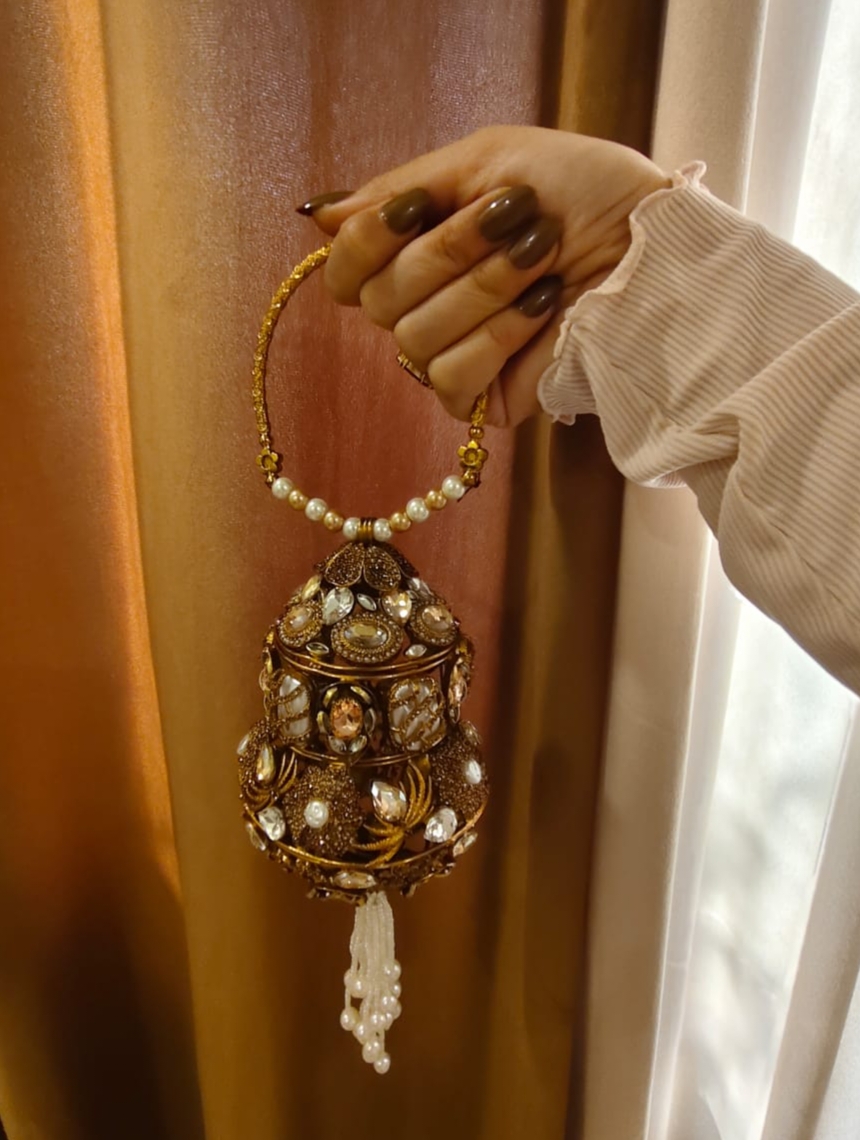 Handmade dholki clutch - Image 2