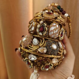 Handmade dholki clutch