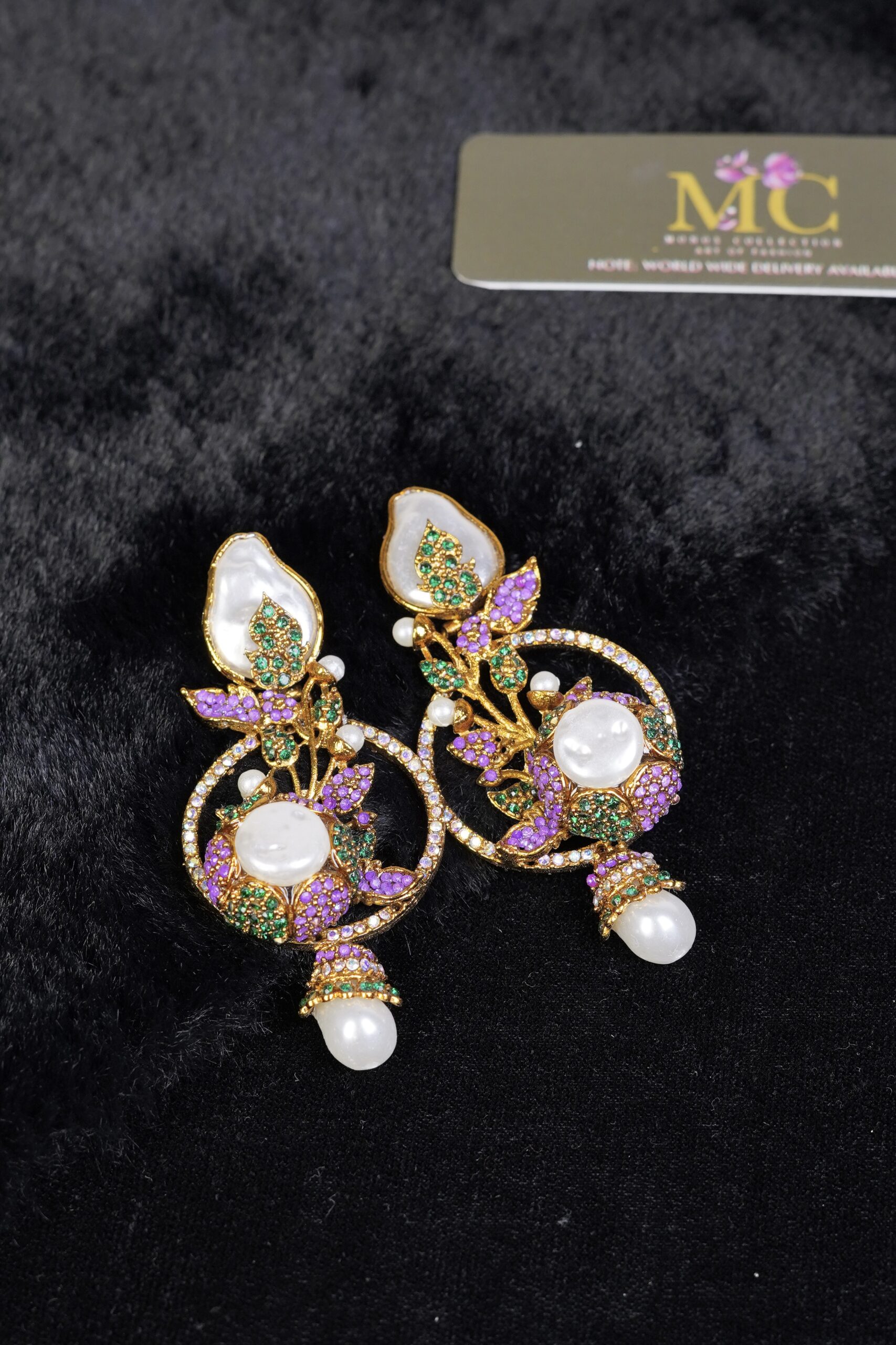 Gul_e_Noor Pearl Blossom Earring - Image 6