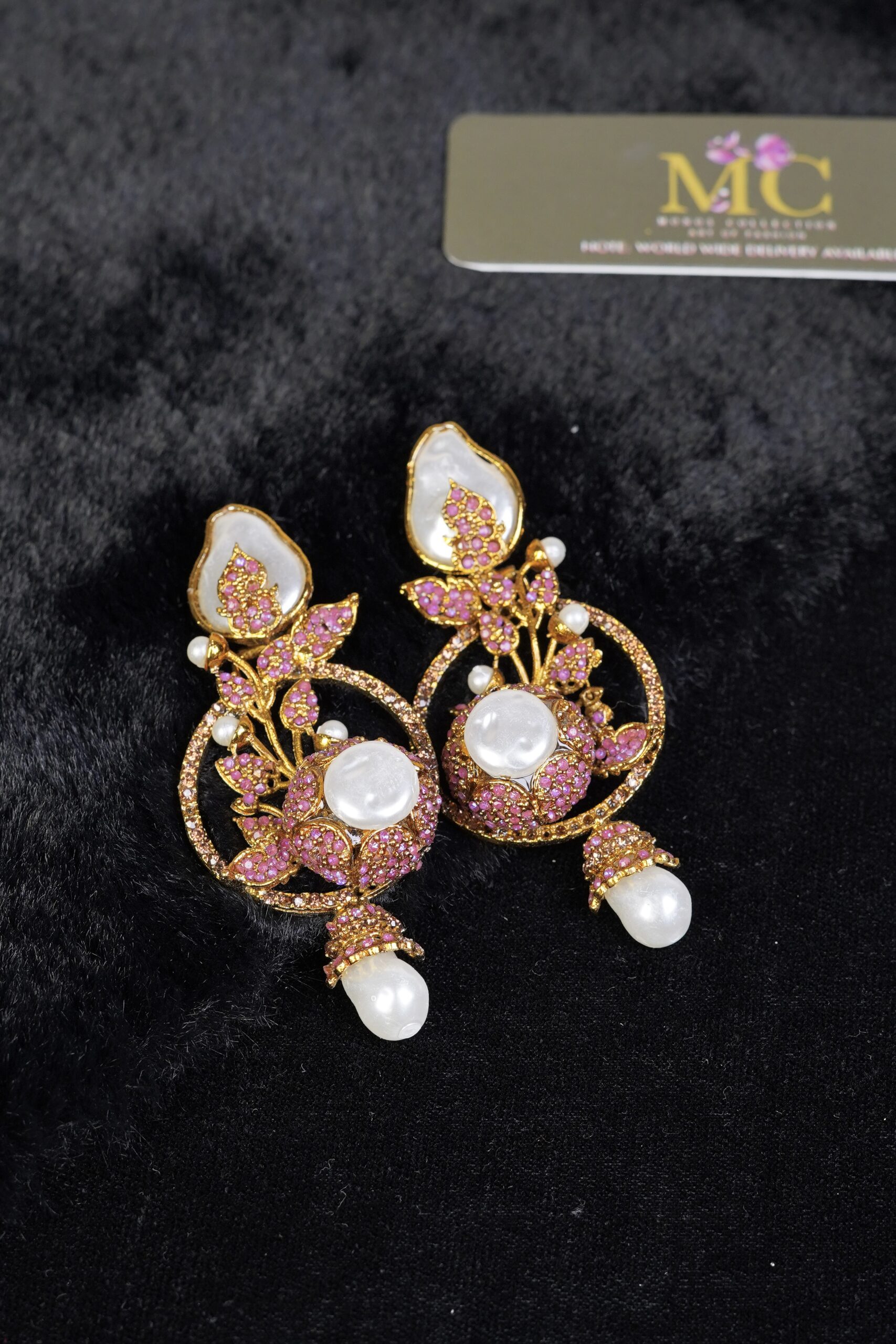 Gul_e_Noor Pearl Blossom Earring - Image 7