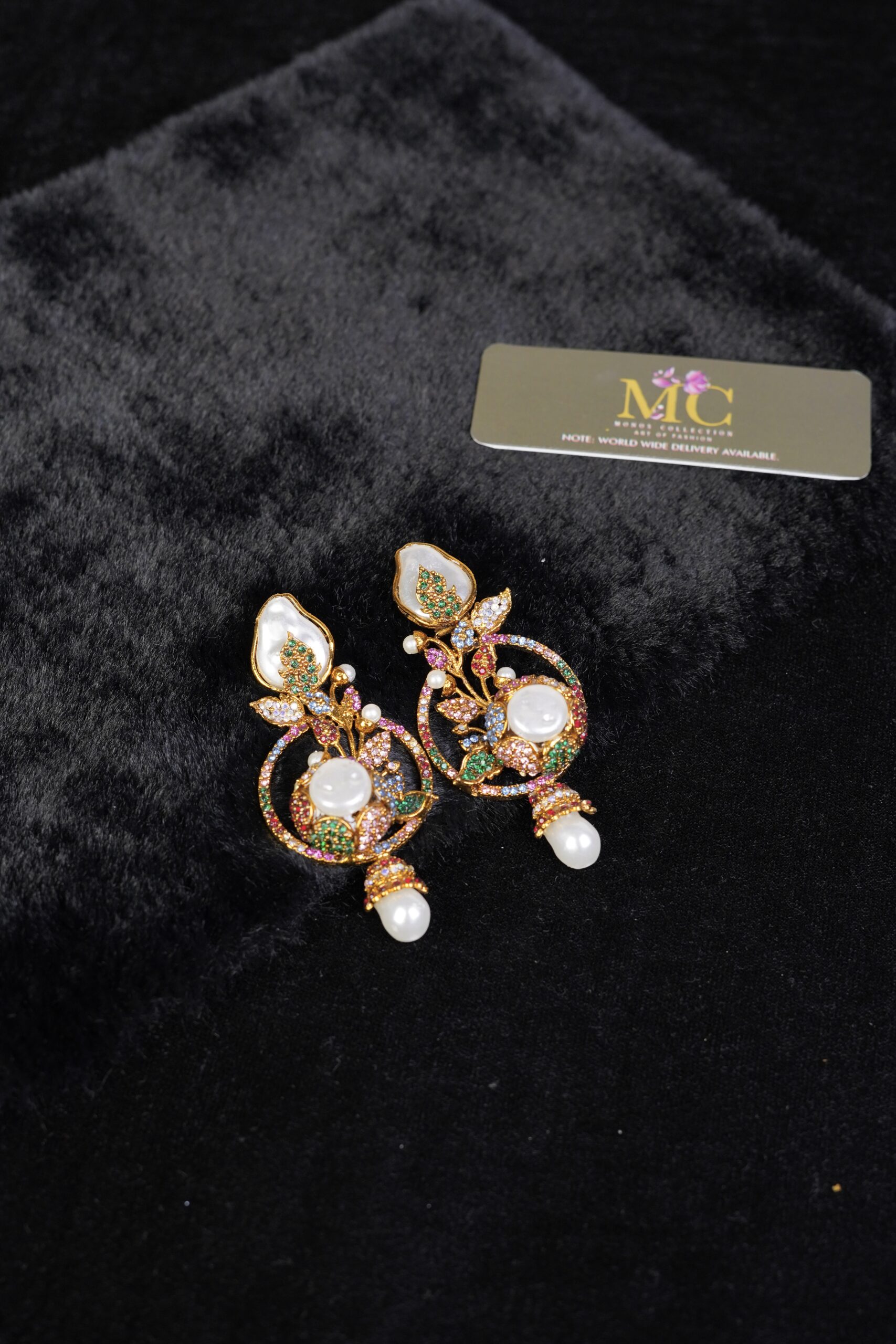 Gul_e_Noor Pearl Blossom Earring - Image 12