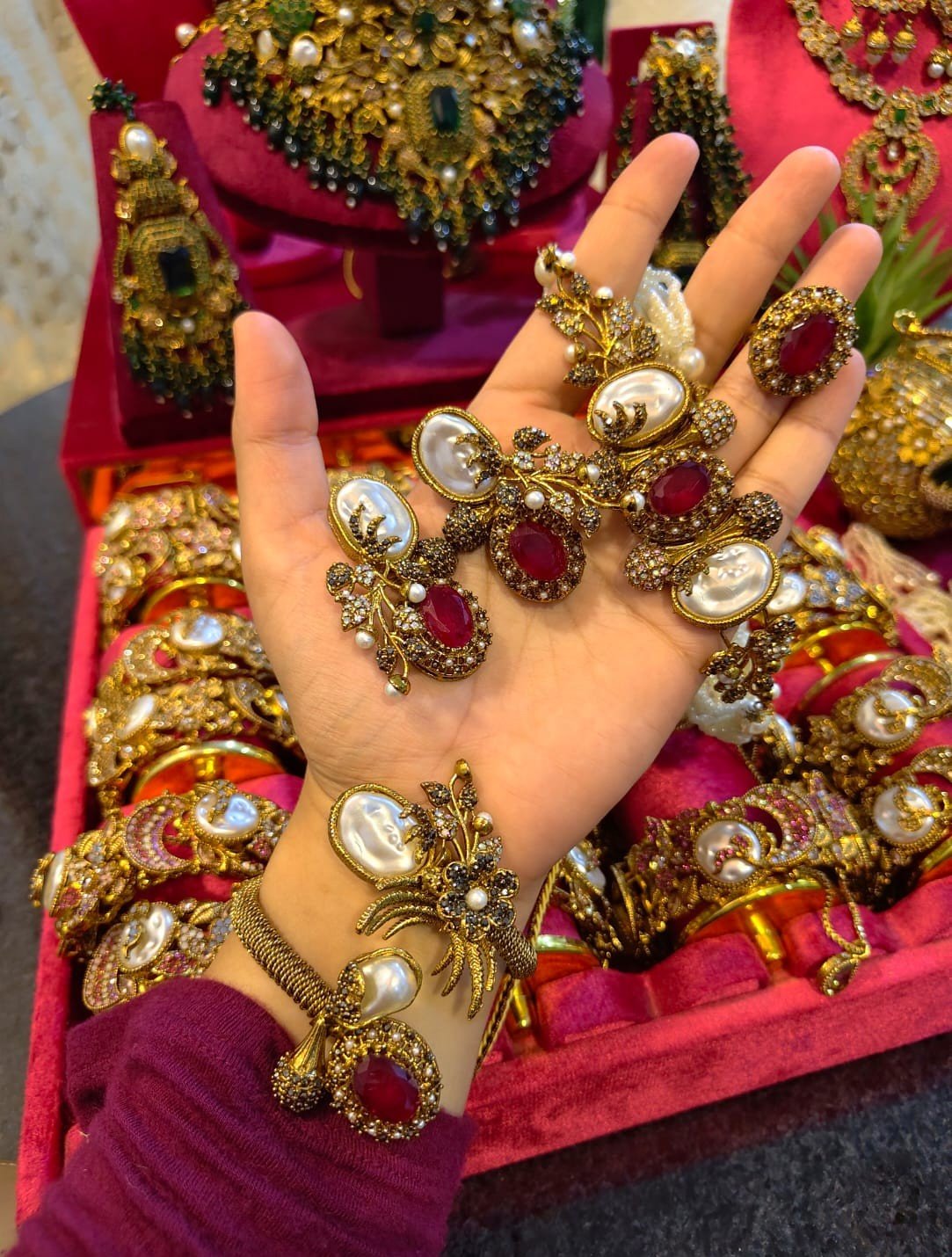 ๐Royal Vintage Elegance Statement Jewelry Set ๐